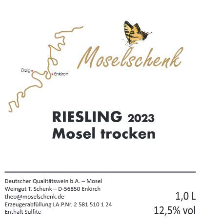 2023 Riesling Trocken, Qualitätswein, Mosel